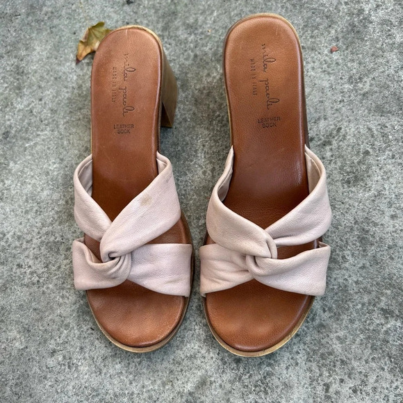 Mila Paoli pink twist platform sandals, size 9 - Picture 4 of 11